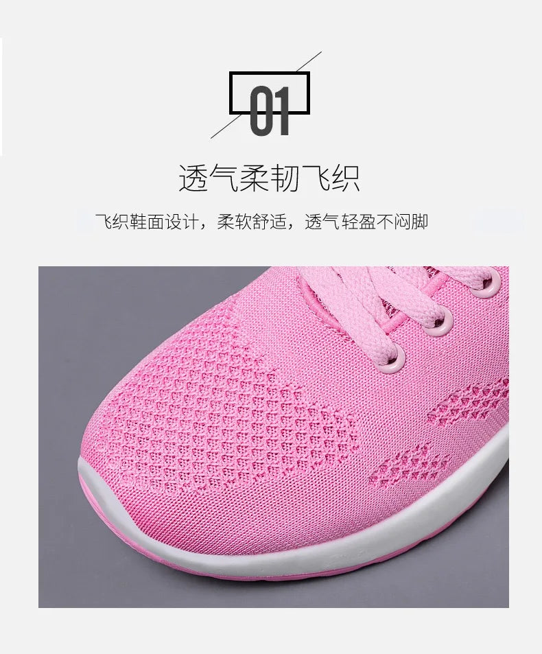 2024 Summer Women Shoes Breathable Mesh Outdoor Light Weight Sports Shoes Casual Walking Sneakers Tenis Feminino Zapatos Mujer