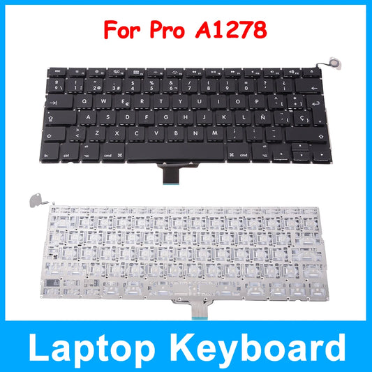 OEM A1278 keyboard For Macbook Pro A1278 UK US Spanish Russian French Slovak Laptop Replacement Part