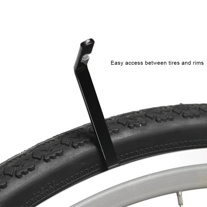 RIDERACE 3PCS Bike Tire Lever Tube Repair Service Tools Carbon Steel Heat Treatment Bicycle Tyre Opener Crow Bar Remover