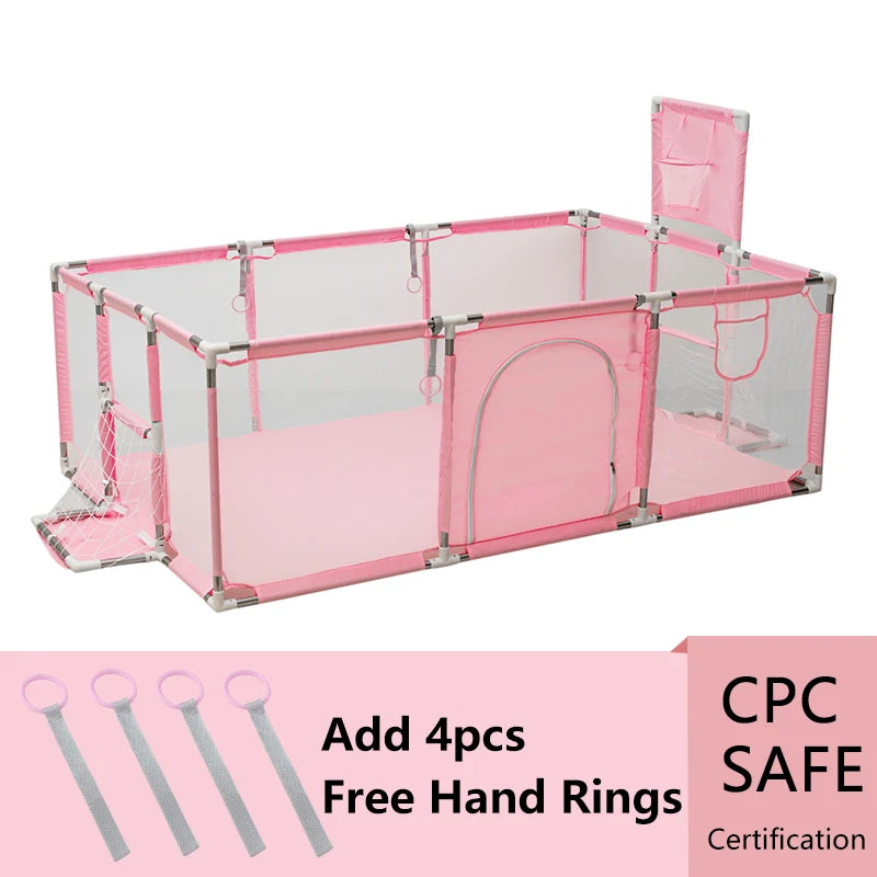 Baby Playpen for Children Large Size Baby Playground Infant Safety Barriers Dry Balls Pool Newborn Stocking Activity Game Park