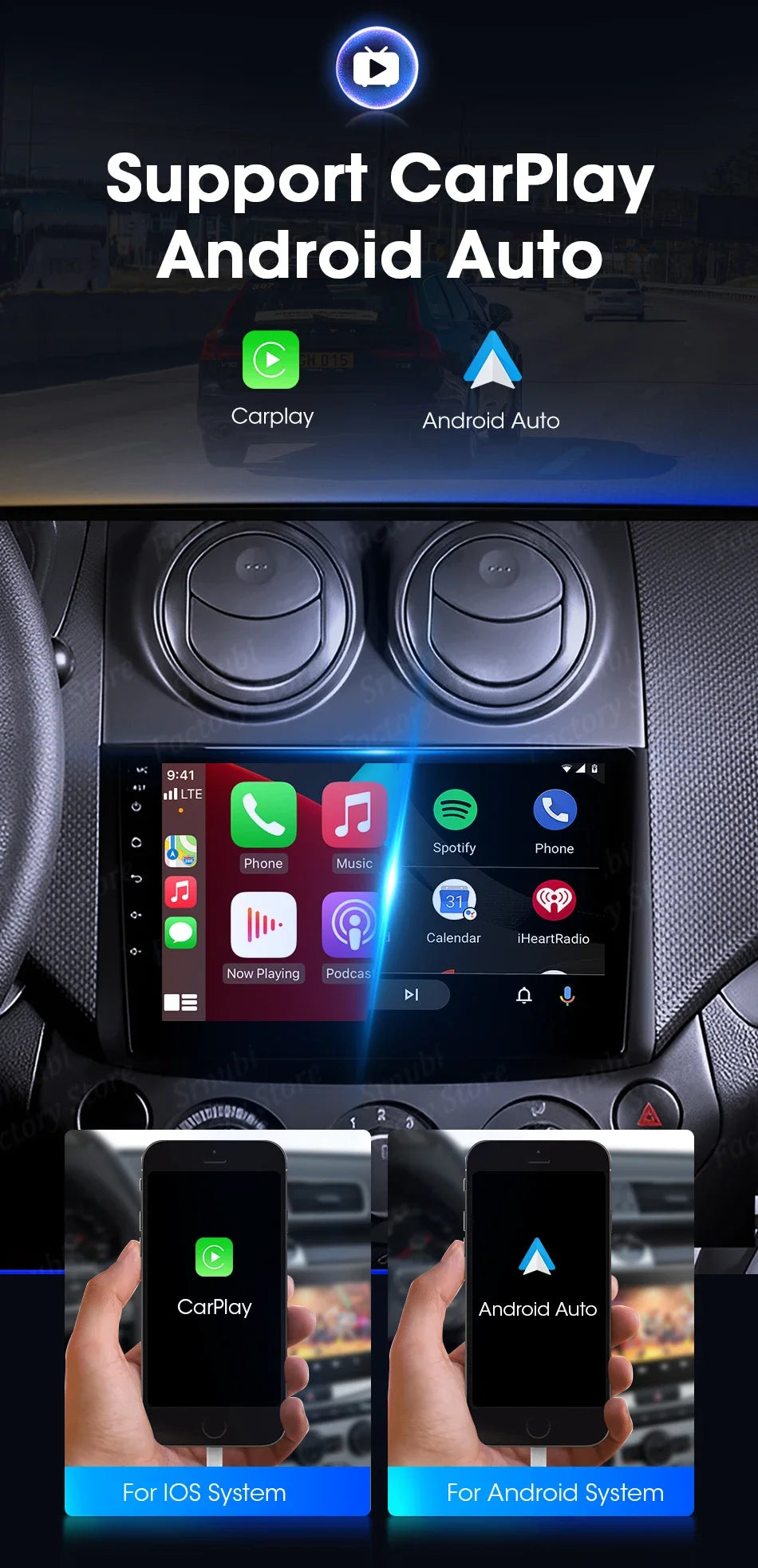 2Din Android 12 Car Radio for Chevrolet AVEO T250 2006-2012 Multimedia Player Carplay Auto Autoradio Navigatore Stereo Head Unit