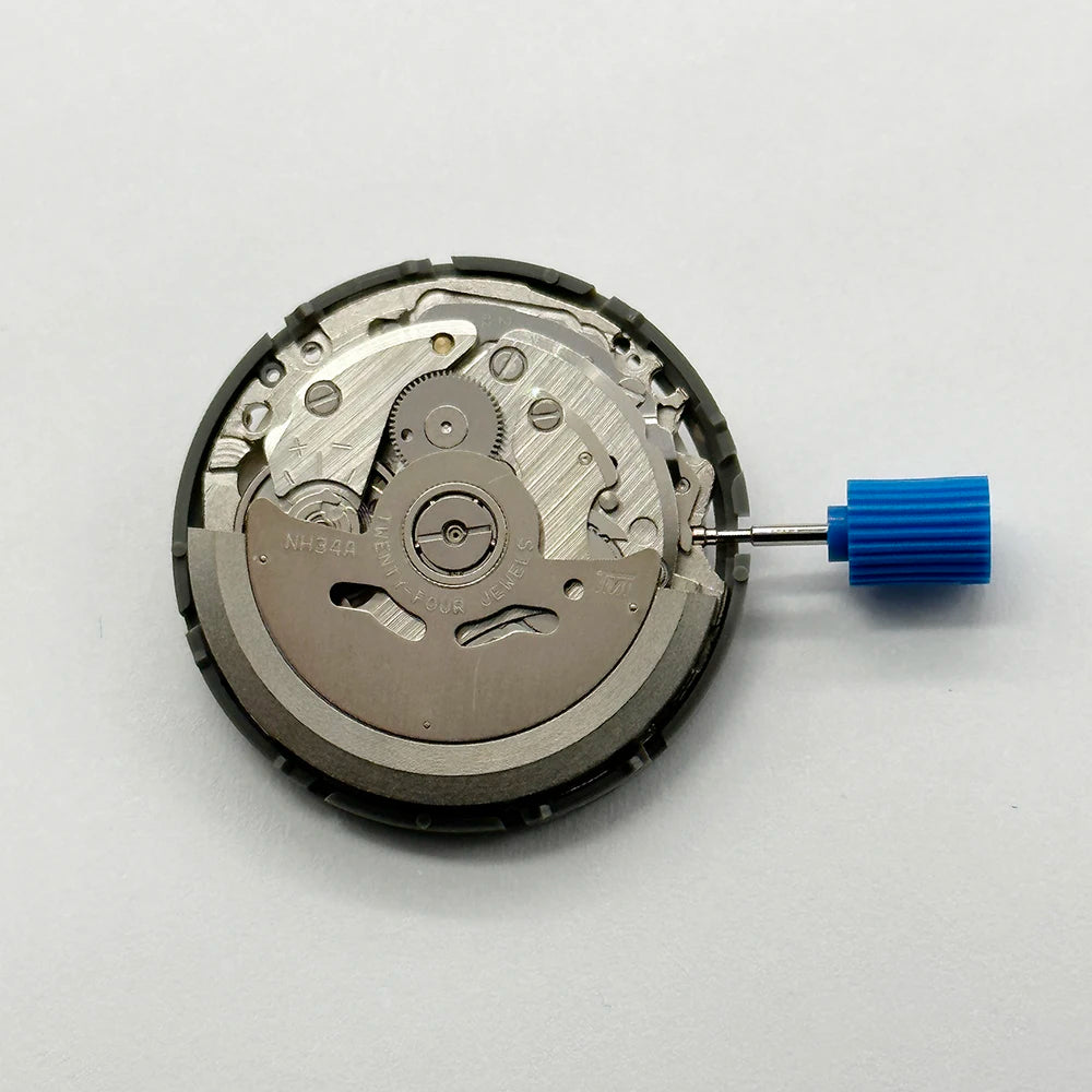Japan Genuine GMT NH34 Movement Automatic 24 Jewels Mod Mechanical Watch Movement NH34A 24H GMT Hands Date at 3:00 Standard GMT