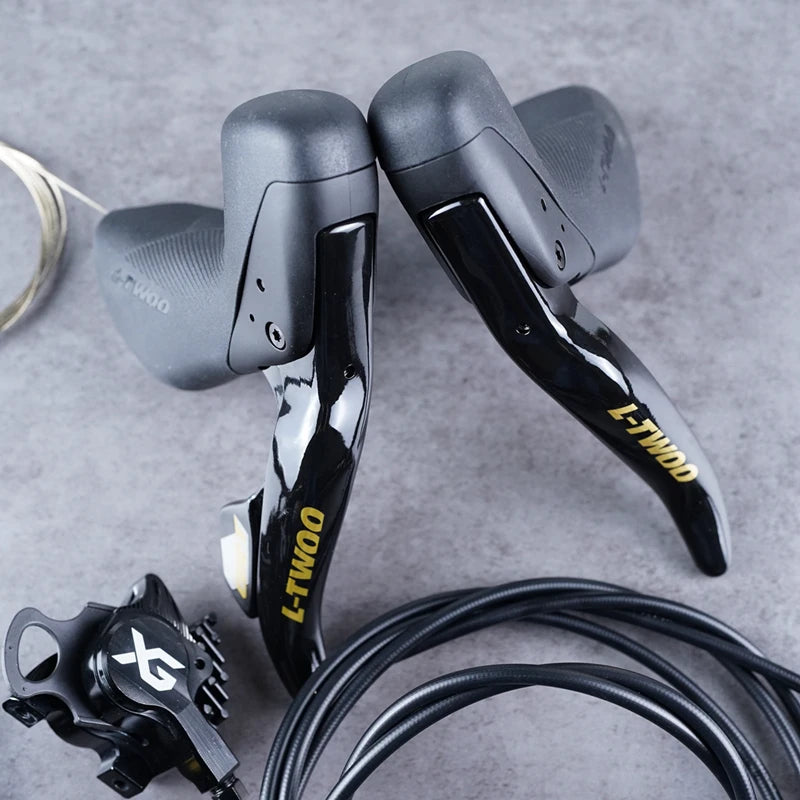 LTWOO GRT / GR9 Disc 1x11s / 1x12s Gravel Hydraulic Disc Brake Groupset + ZRACE XG Flat Mount Brake Caliper, Carbon Fibre