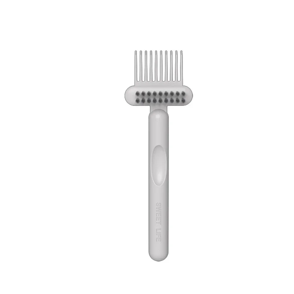 2In1 Hairbrush Comb Cleaning Brush Cleaner Rake Comb Embedded Tool Mini Hair Dirt Remover for Removing Hair Dust Home Salon Use