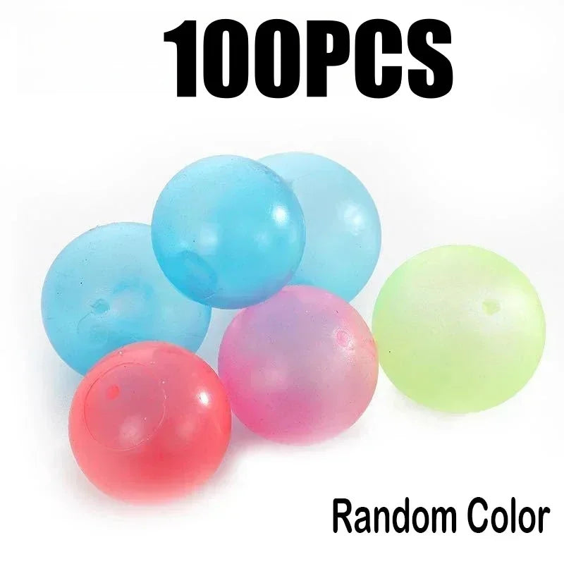 Luminous Balls High Bounce Glowing Ball Sticky Wall Home Party Decor Kids Adult Gift Anxiety Stress Relieve Toy 4.5cm