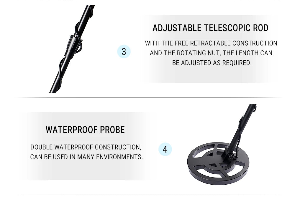 Underground Metal Detector GTX5030Y ATX880 Treasure Hunter Gold Circuit Metales HOT SALE Detecting Gold, Coin, Treasure Hunting