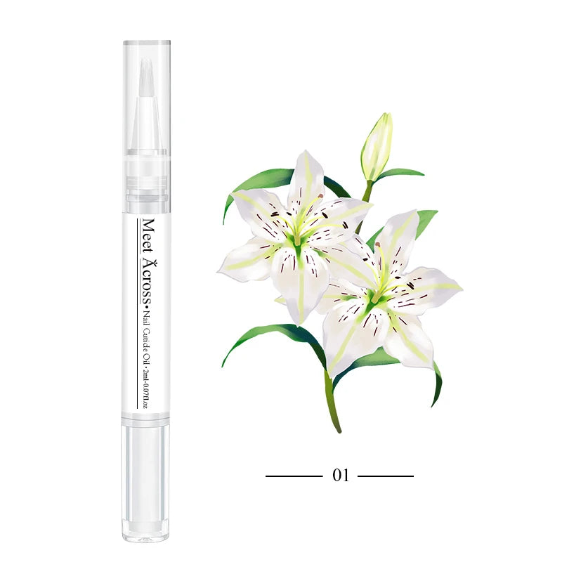 Nail Nutrition Oil & Cuticle Oil Pen Nail Care Fruit Flavor Cuticle Revitalizer Treatment Manicure Soften Skin Protection