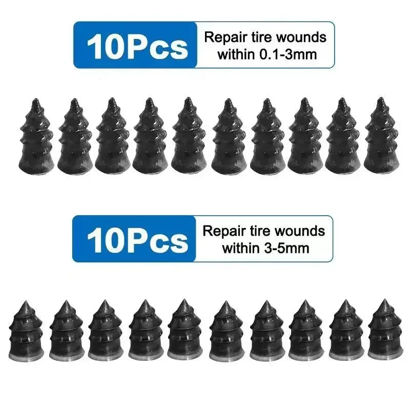 QuickFix RapidSeal Tire Repair Kit: 60pcs Durable Rubber Screw Plugs - Easy DIY Puncture Seal For All Vehicles accessories