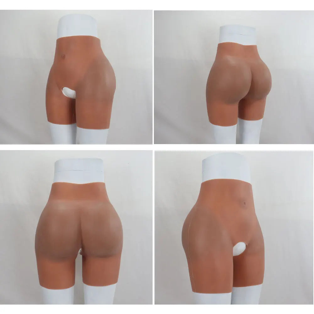 YUERUGOU Oversize Crossdresser Silicone Shape wear Realistic Hip pads and Butt Pads Flexible Hip Enhancer Panties for Drag Queen