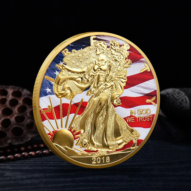 2011-2023 The US Statue Of Liberty Challenge Coins Painted America Collectible 1oz Fine New Year Gift Exquisite Collection