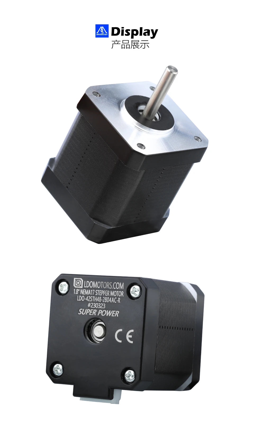 Mellow 3D Printer Accessories LDO Super Motor  Nema 17 Stepper 42STH48 2804AC-R 48MM For 3D Printer Parts Voron VzBoT Ender 5