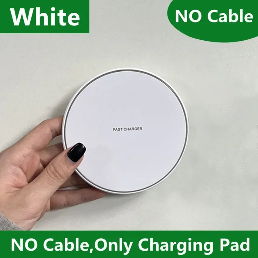 30W Wireless Charger Pad Stand Mobile Phone Chargers Fast Charging Dock Station For iPhone 15 14 13 12 11 Pro Max Samsung Xiaomi