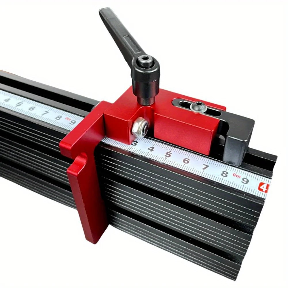 Slide Rail Aluminum Alloy Block Chute Limiter DIY Tools, Miter Track Stopper Mulit-Slot Fence Sliding Limiter Locator