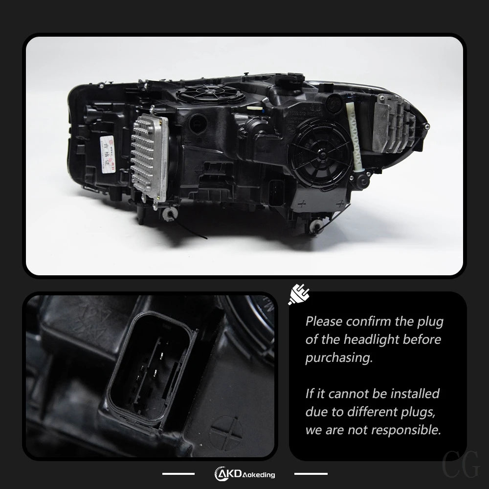 Car Styling Head Lamp for BMW  5 Series G30 Headlights 2017-2021 Headlight LED DRL Signal Projector Lens Automotive Accessories