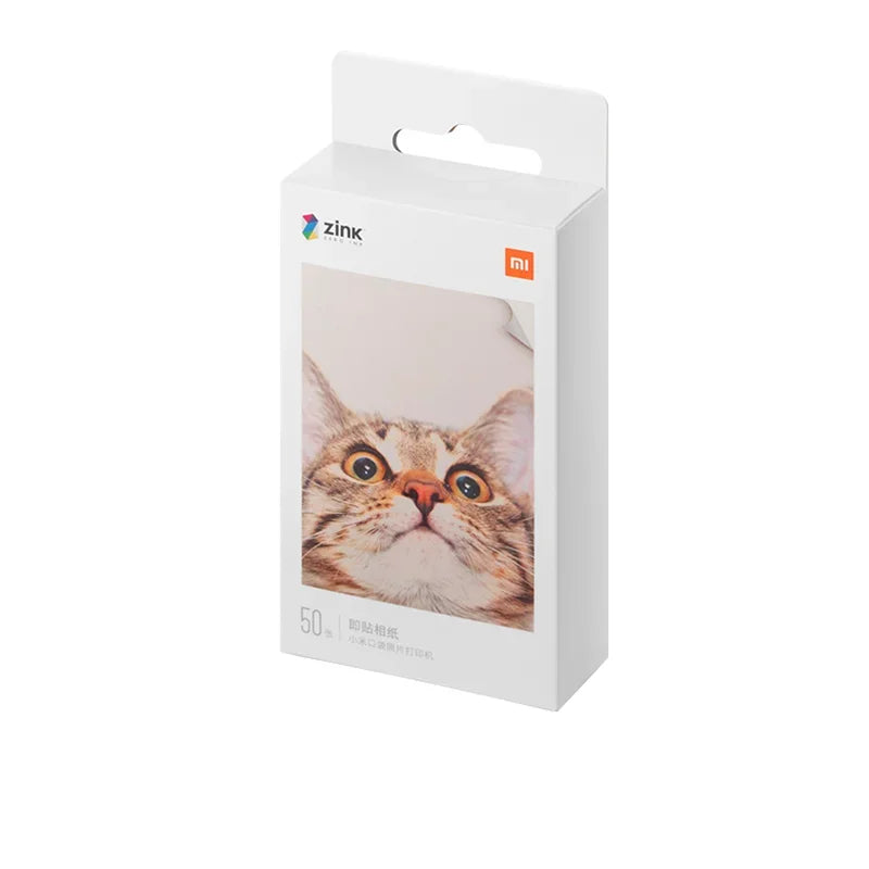 100% New Xiaomi ZINK Pocket Printer Paper Self-adhesive Photo Print 10//50/100 Sheets Xiaomi 3-inch Mini Pocket Photo Printer