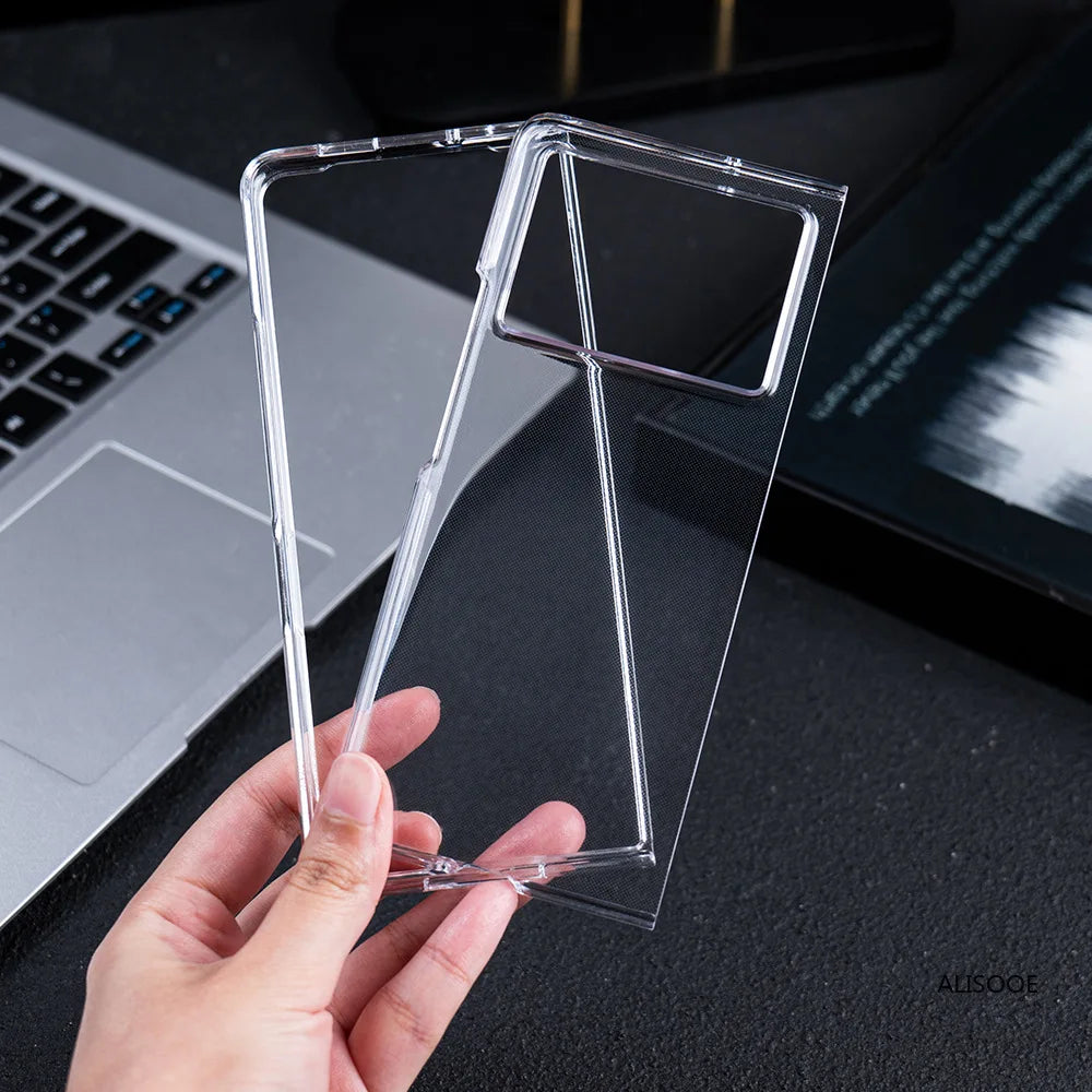 HD Transparent Funda for Tecno Phantom V Fold 2 Case Ultra Thin Clear Shockproof Phone Cover for Tecno Phantom V Fold2 Capa