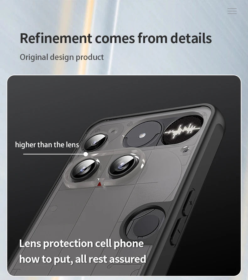New!!! Elegant and Fashionable Armor Bumper Shockproof Phone Case For Nothing Phone 3 Silicone Hard Cover