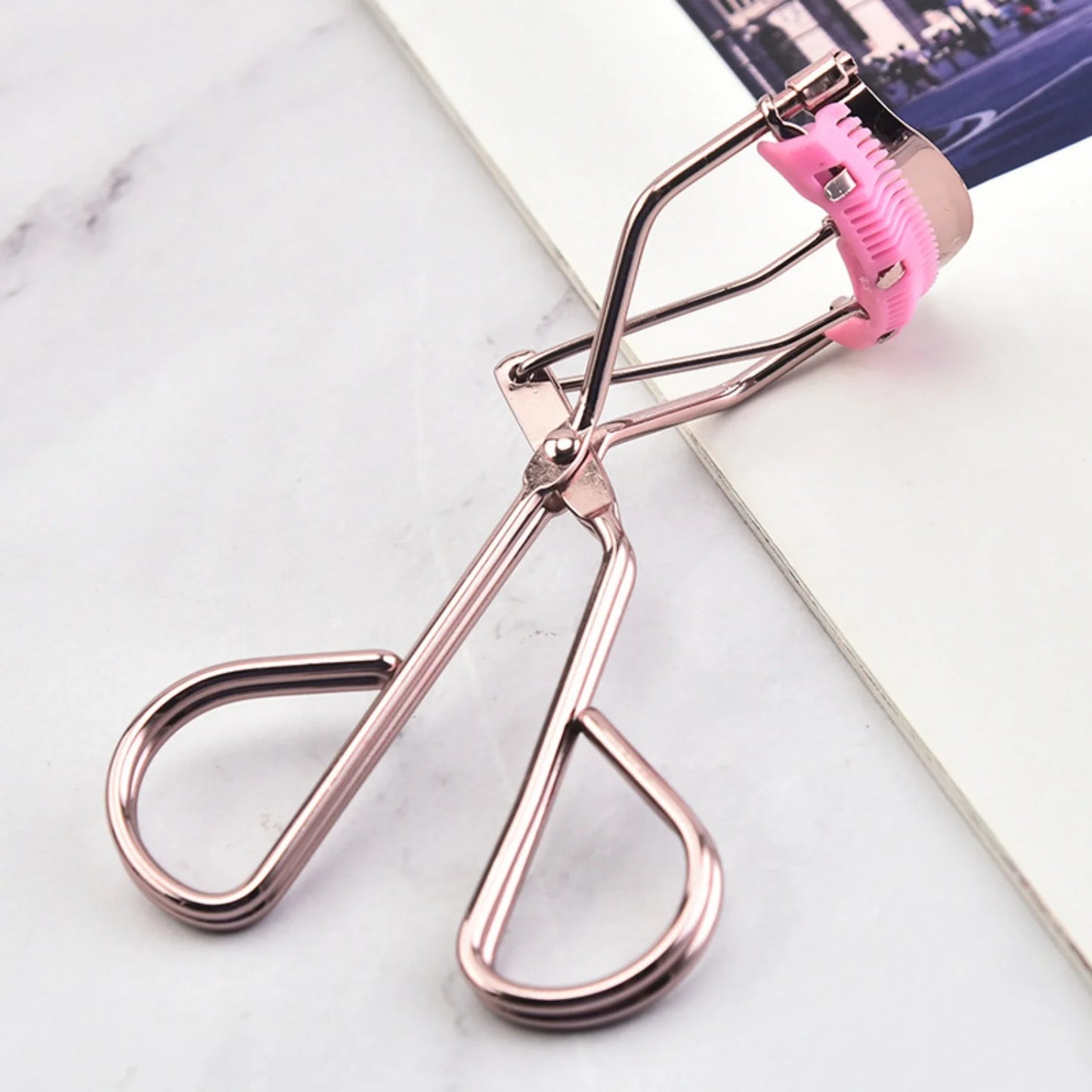 Professional Rose Gold Eyelash Curler Eyelash Makeup Tools Women's Cosmetics Accessories Quick Styling Compact And Portable