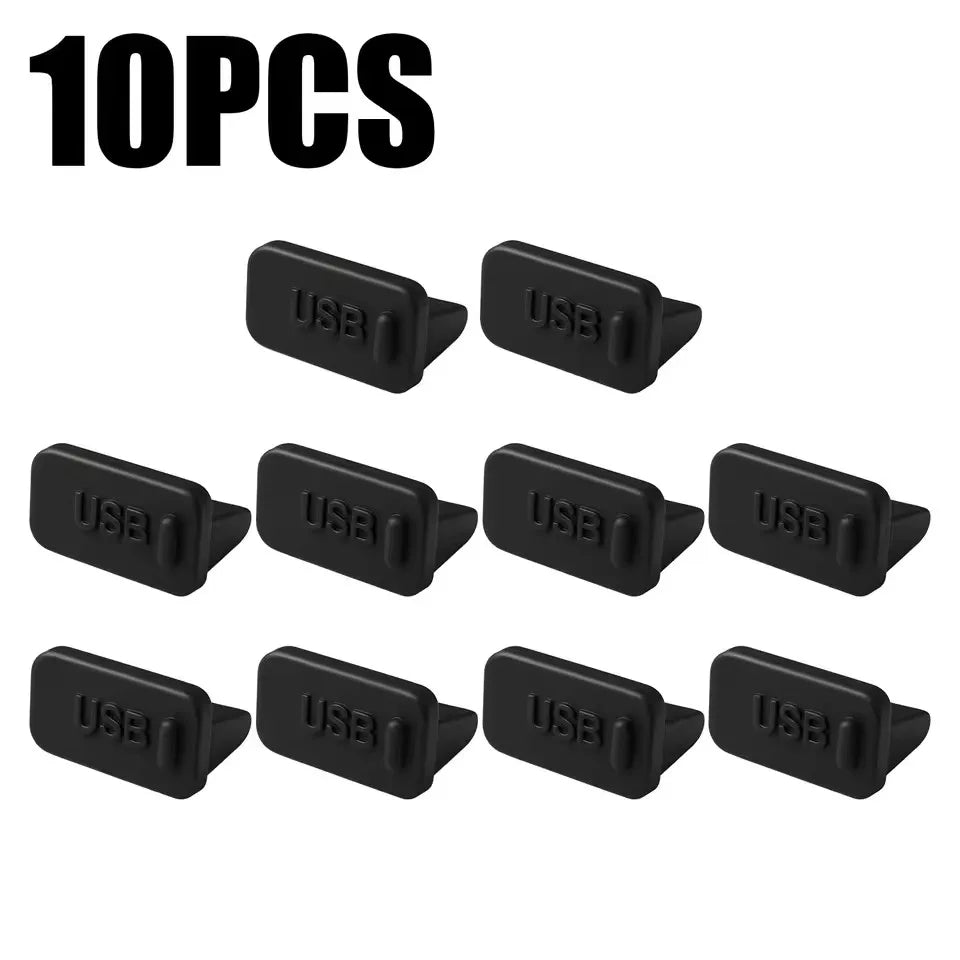 Dust Plug for USB -A Charger Port Cover Cap Female Jack Universal Silicone Dustproof USB-A Ports Protector PC Notebook Laptop
