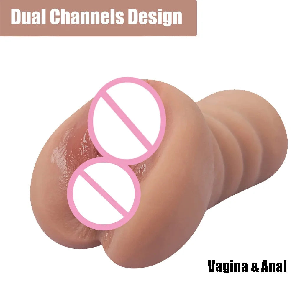 1 PC 3D Realistic Male Masturbation Pussy Sex Vagina Real Men Pussy Sextoy for men masturbstor adult Sex Products Stimulate