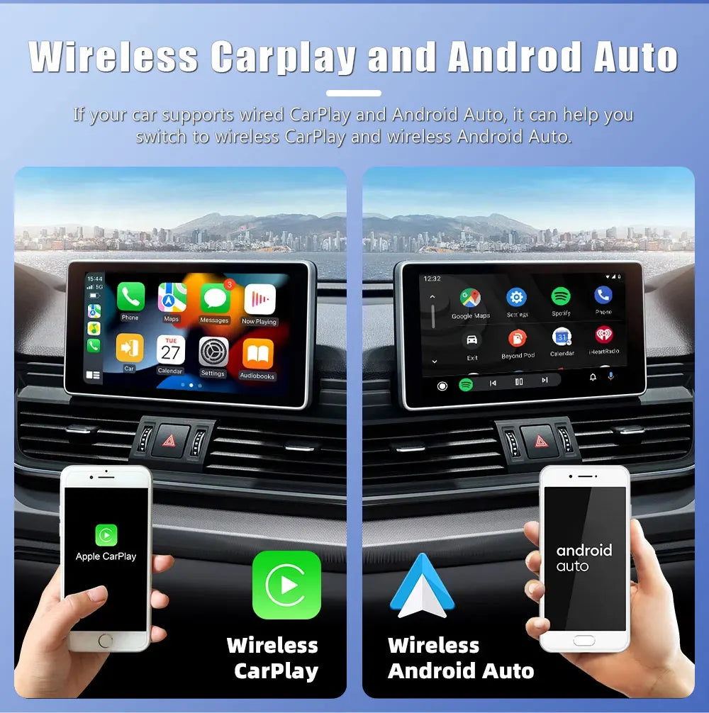 Wired to Wireless CarPlay Adapter for OEM Car Stereo With USB Plug and Play Smart Link Phone Automatic Connection to CarPlay