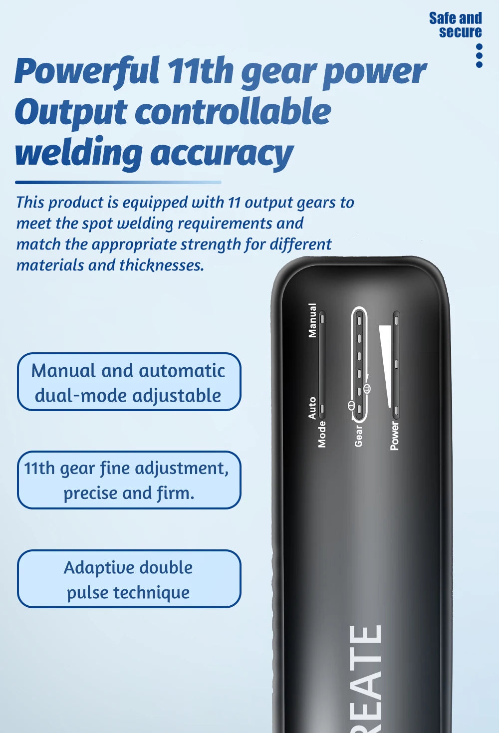 Docreate Color screen portable handheld small spot welder 18650 mobile phone lithium battery nickel plate collision welding