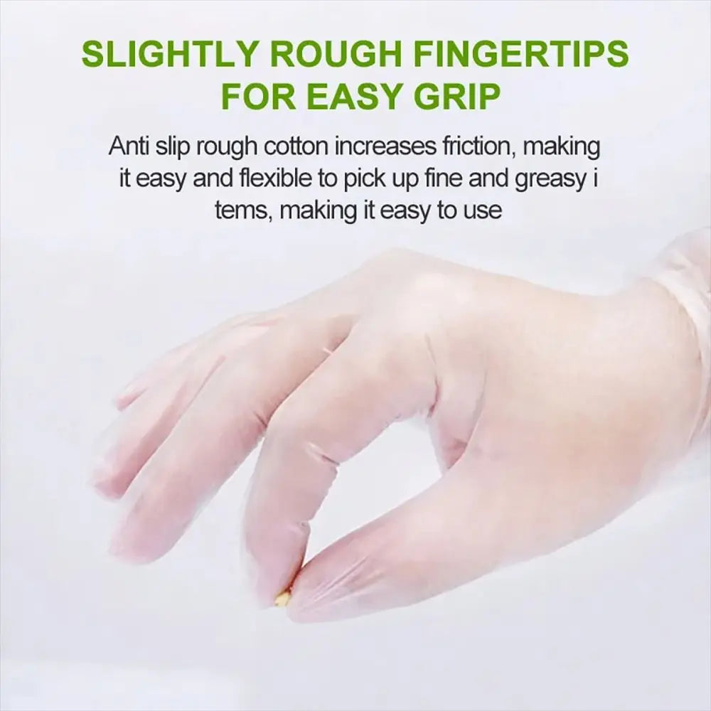 Food Grade Disposable Gloves Portable Non-Slip Acid Work Safety Cleaning Gloves Transparent TPE Latex Free Gloves Wholesale