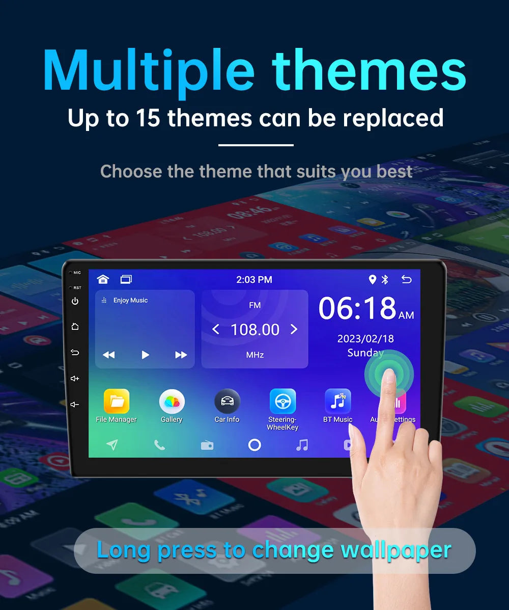 4G 64G Car play Android Radio Multimedia 7 9 10 inch CarPlay Android Auto 2 din Radio Stereo Receiver Player 2DIN GPS 4 Core