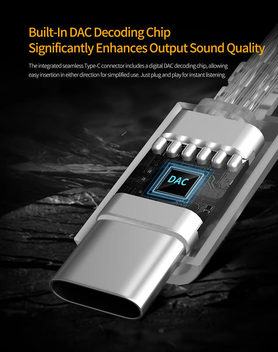 KZ Original Headphone Cable Type C Silver-Plated Upgrade Cable Replacement 2pin Earphone Wire For EDX Pro/ZS10 Pro/ZSN PRO