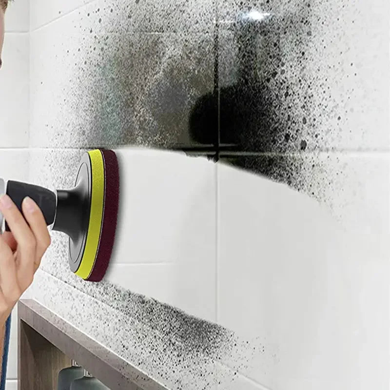 Upgrade Your Cleaning Routine With This 8-Piece Drill Power Brush Tile Scrubber Kit!