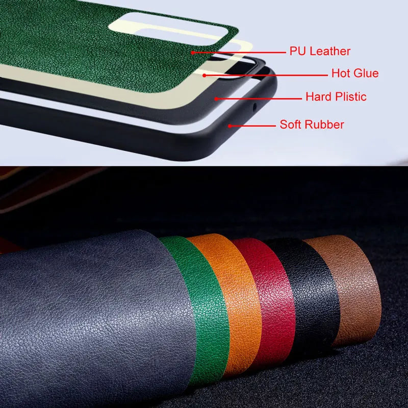 Premium Luxury leather Phone Case for Honor 90 Lite 70 50 20 Pro 10 Retro Business Style Solid color cover funda capa