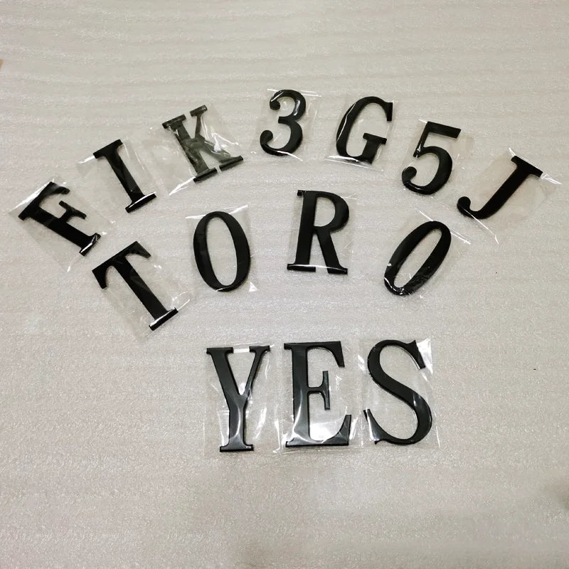 House Number Outdoor Letters Digital Outdoor Numbers for Residence Signs Door Alphabet Home Address Name Plate Hotel Residential