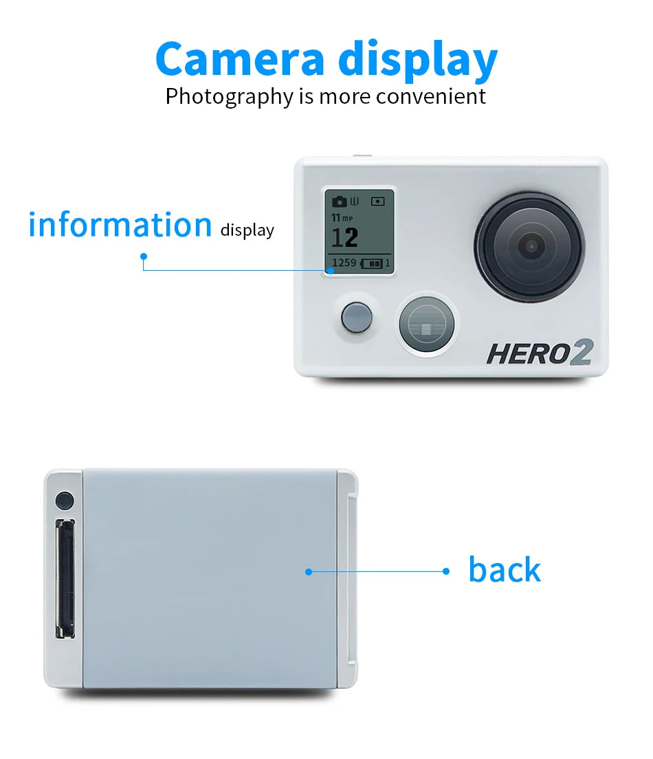 GoPro HD HERO2 action camera, second-generation vlog small cycling sports camera, second-hand entry-level ultra wide angle sport