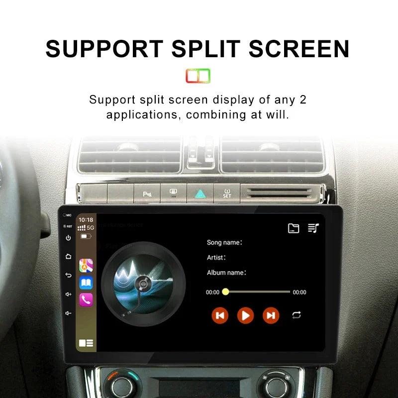 BOSSCAR Car Radio 7"9"10"Multimedia Video Player Android Universal Carplay Rearview Camera Wireless FM GPS Bluetooth Autoradio