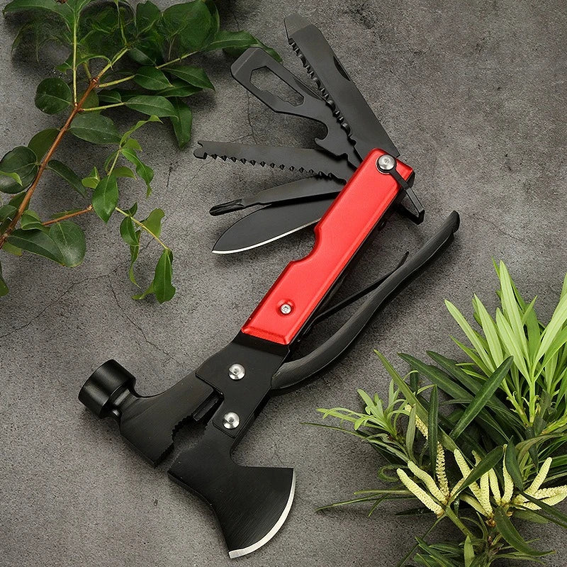 Multifunctional Stainless Steel Axe Hammer Vehicle Emergency Lifesaving Hammer Ideal for Outdoor Camping Hand Tool Cheap