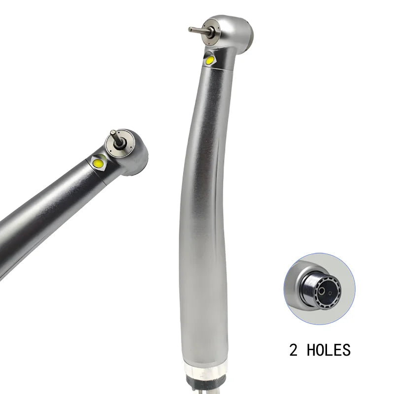 Dental LED High Speed Handpiece Torque Head Air Turbine E-Generator Ceramic Bearing Dentist Tips Triple Water Spray 2/4 Hole