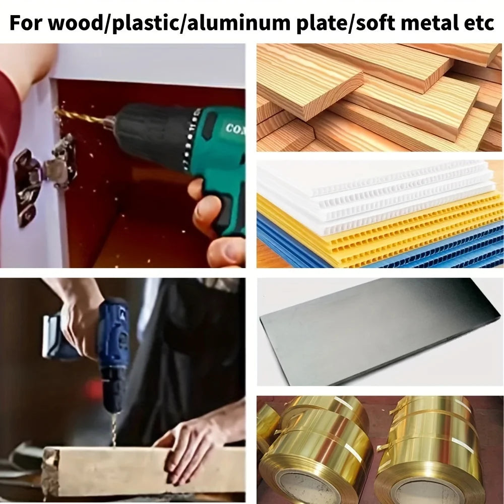 Hexagonal handle 13pc Titanium Twists drill 1.5-6.5mm electric drill screwdriver drilling reaming drill tool