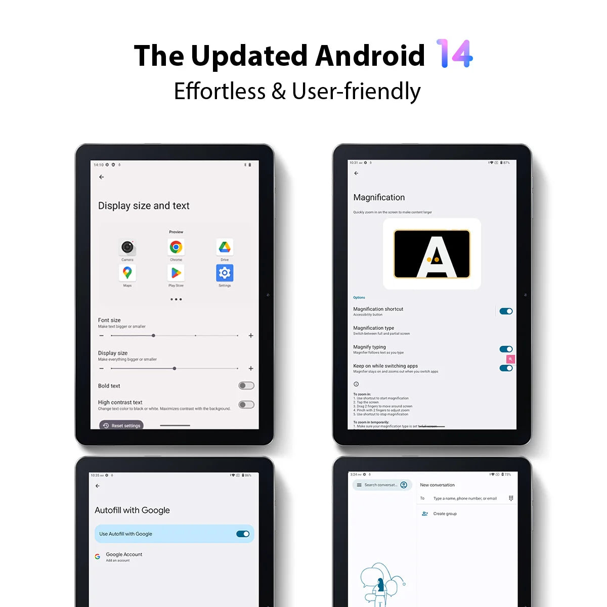 Blackview OSCAL Pad 70 WIFI Tablet Android 14 10.1'' FHD+ Display 12GB(4+8) RAM 128GB ROM 6580mAh Battery 13MP Camera WIFI