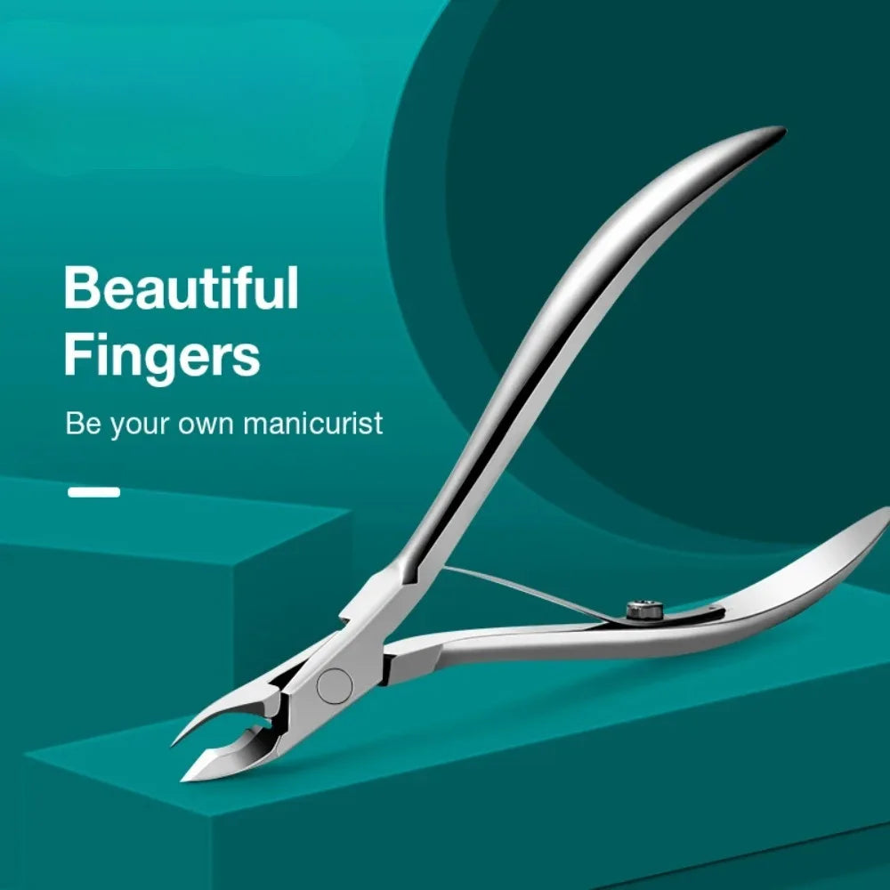 Nail Cuticle Nipper Manicure Scissors Stainless Steel Dead Skin Remover Pusher Tool Trimmer