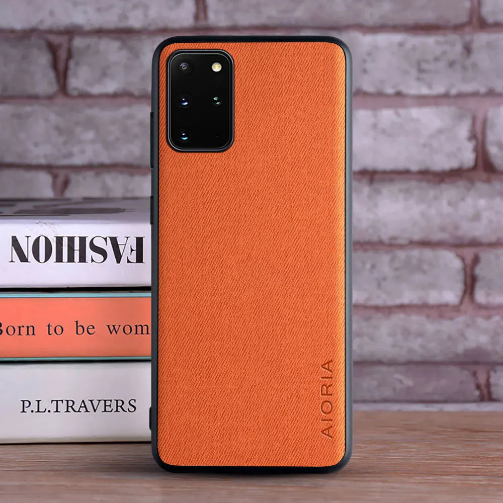 Textile Case for Samsung Galaxy S20 Ultra S20 Plus S20 FE S20 S10E S10 Plus S10 lite S10 5G S10X S10 perfect touching feel case