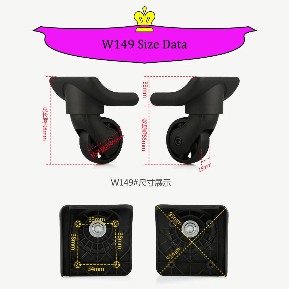 Adapt To Samsonite Luggage Wheel Accessories Trolley Suitcase Universal Wheels Boarding Case High Strength Maintenance Pulley