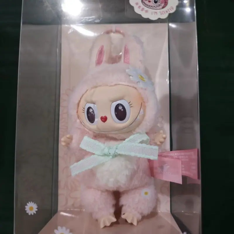Labubu Keychain Mokoko Doll Labubu Keyring Sweetheart Series Doll Pendant Ornament Christmas Gift Kids Toys High Quality Replica