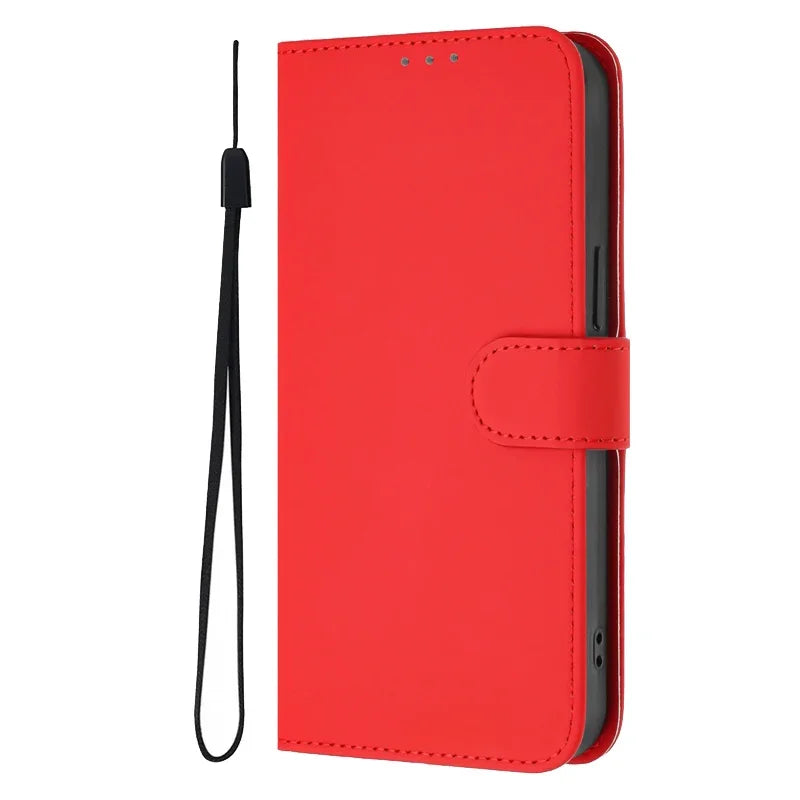 For Funda Tecno Camon 50 Pro 4G Case Candy Solid Color Flip Cover on for Tecno Camon 50 pro 4G CN5c Leather Phone Case Coque