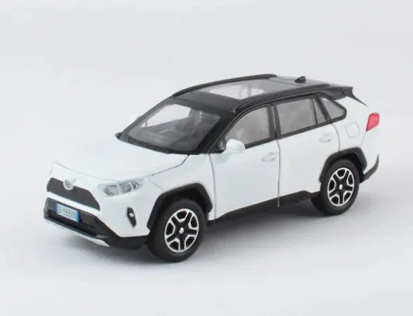 1:32 Diecast RAV4 Car Model - Lights, Sound, Steering! Perfect Kids' Birthday Gift.Off-Road Tundra Truck Toys Ideal for Kids