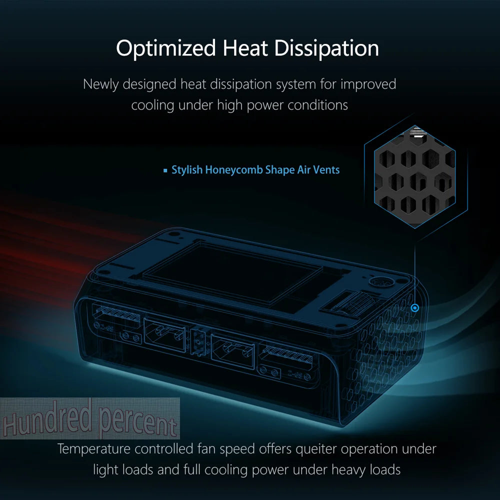 ToolkitRC M6D V3 500W 15A DC Dual Channel MINI Smart Charger Discharger For 1-6S Lipo Battery FPV Model Spare Part Replace