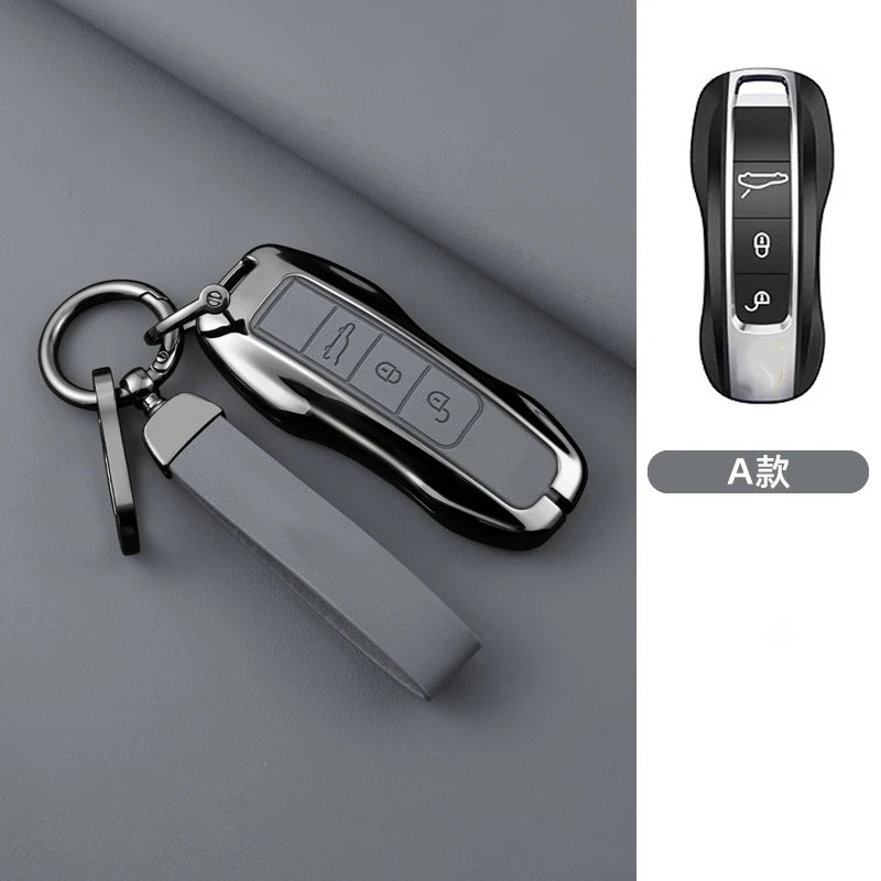 Zinc Alloy Car Key Fob Housing Key Fob For Porsche 911 970 981 991 Panamera Spyder Carrera Macan Cayman Cayenne Car Key Fob