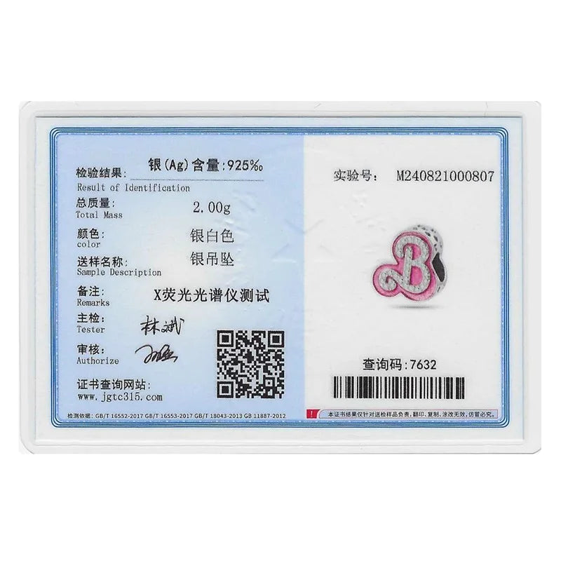 925 Sterling Silver Princess Powder Series Exquisite Daily Bow Sweet Charms Beads Fit Pan Original Bracelets DIY Jewelry