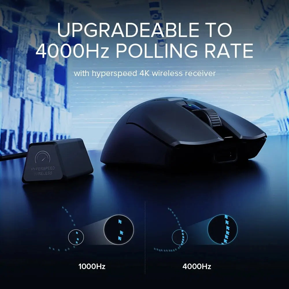 DeLUX M800 Ultra Wireless Gaming Mouse Nordic 52840 MCU PAW3395 26000DPI Tri-Mode Connection 55g Lightweight 120 Hours Endurance