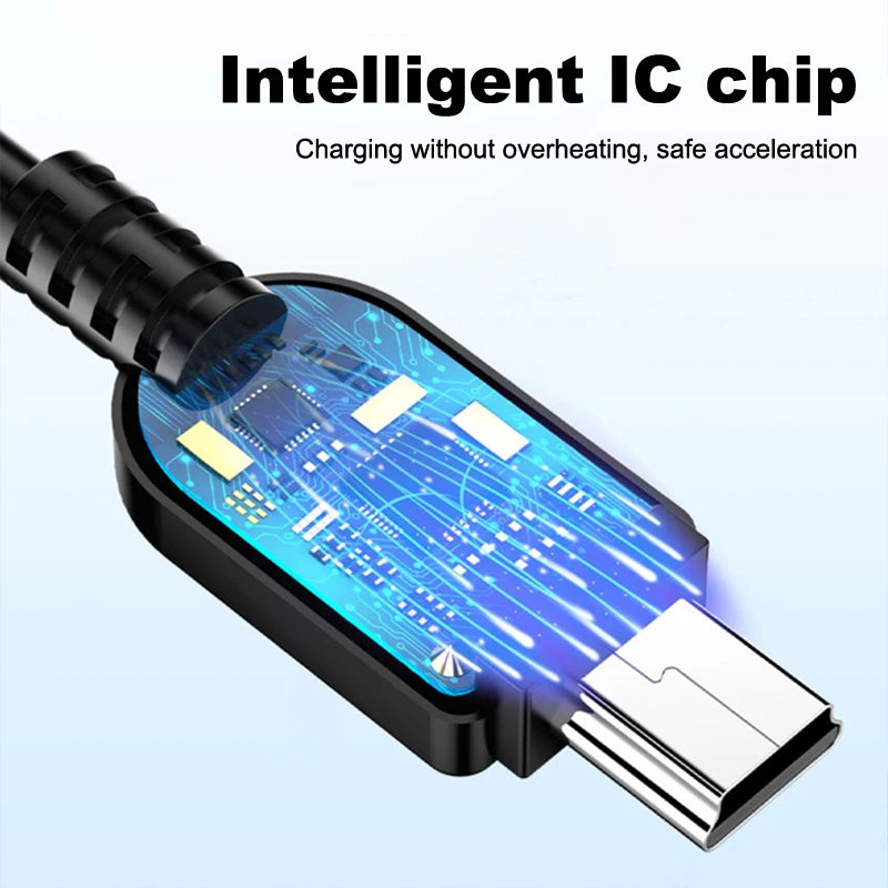 5YOA 0.8M USB Cable 2.0A Male to Mini B 5 Pin 5P T Port MiniUSB for Devices MP3 MP4 Camera Mobile Phone HardDisk Computer