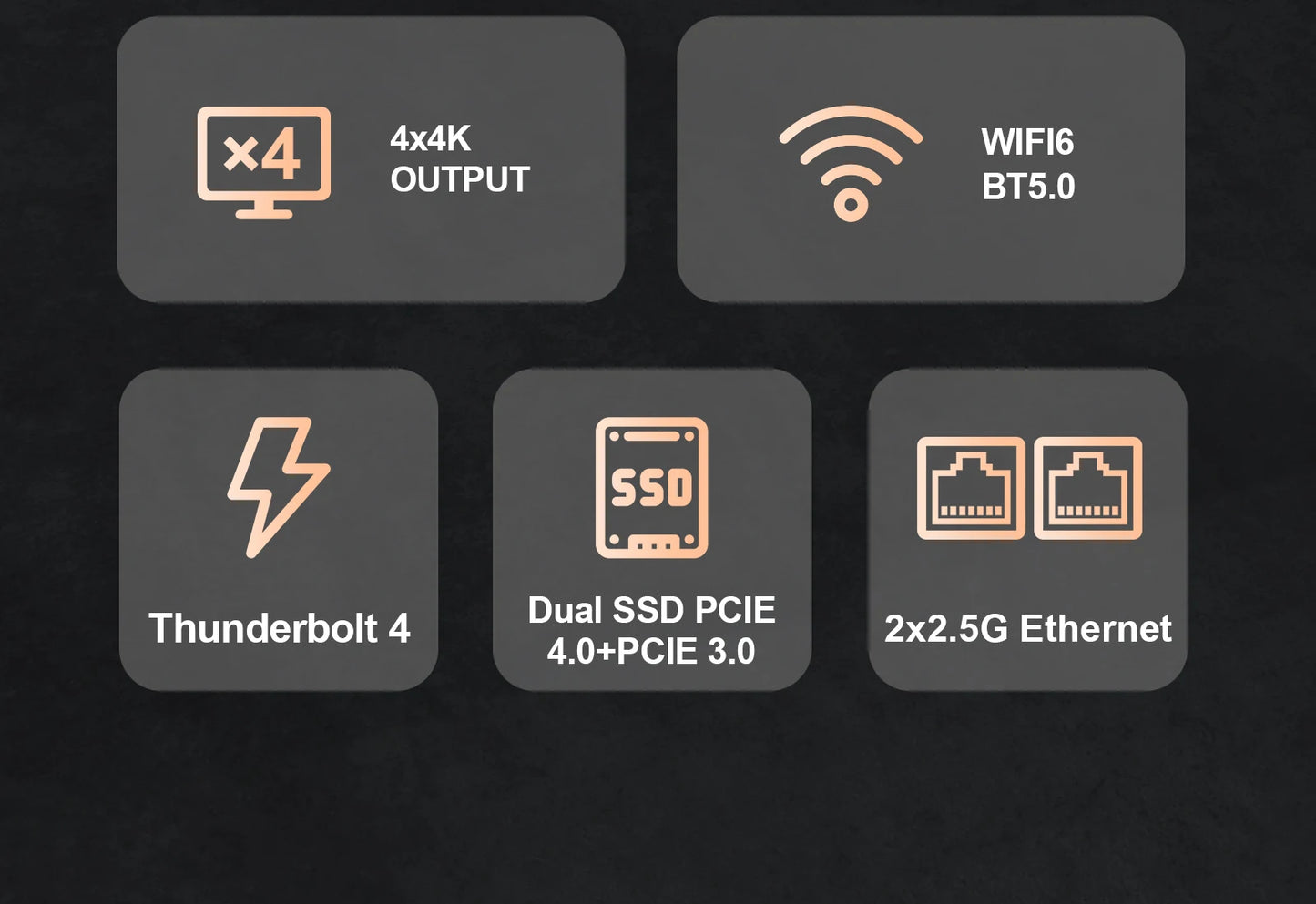 Chatreey IT12 Mini PC  Intel Core i5 1340P i9 12900H Gaming Desktop Computer 2x2.5G Ethernet PCIe 4.0 Wifi 6 Thunderbolt 4